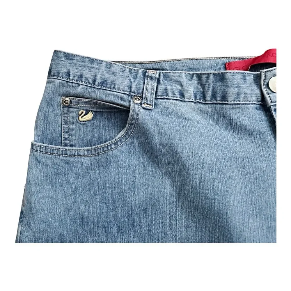 Gloria Vanderbilt Jeans Womens 16 Light Wash Straight Blue Vintage 31